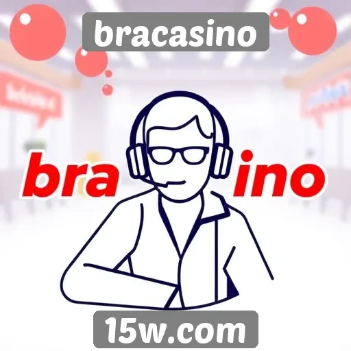 Funcionalidade do suporte ao cliente no bracasino